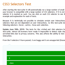 CSS3 Selectors Test