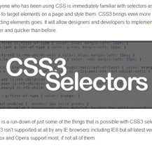 CSS3 Selectors