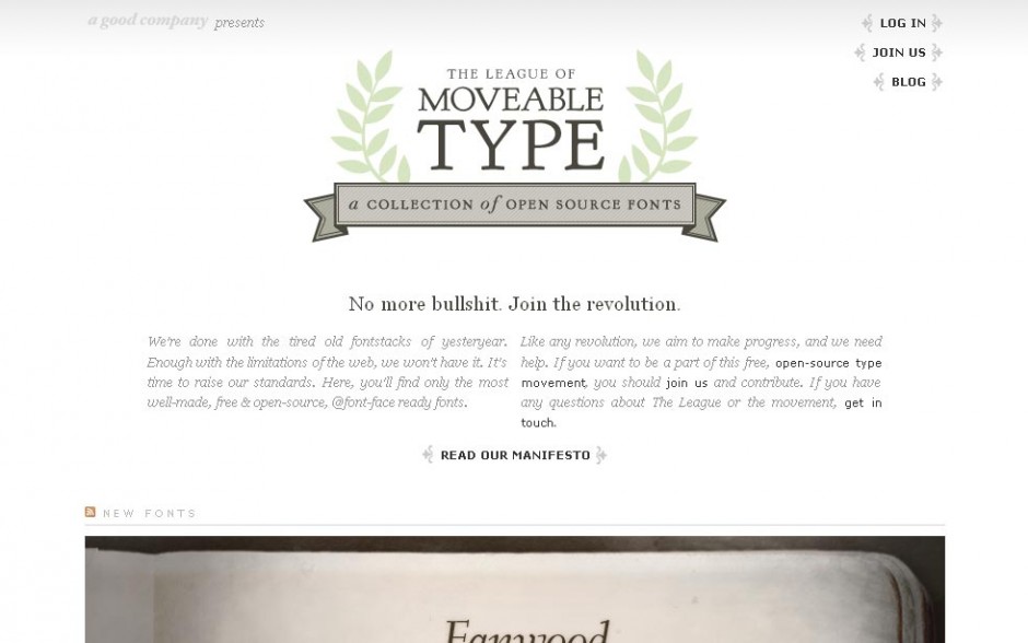 Typography: The League of Moveable Type